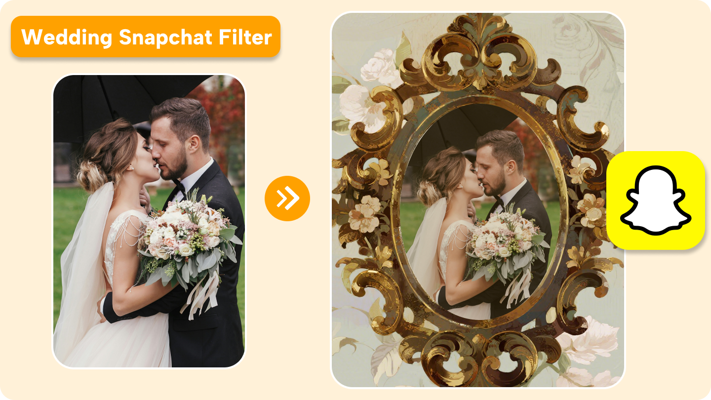 весільний Snapchat фільтр