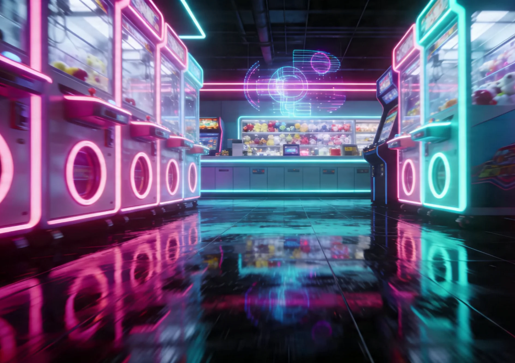 Fråga efter en retro cyberpunk arkad