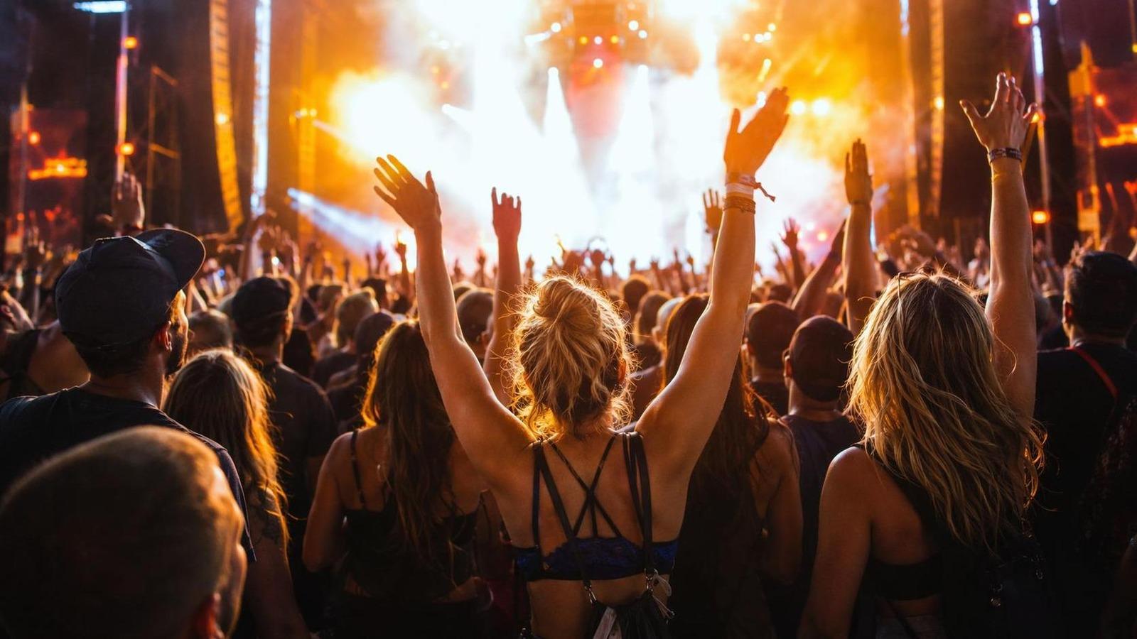 Fundo do herói do gerador de vídeo de dança do festival em 16: 9