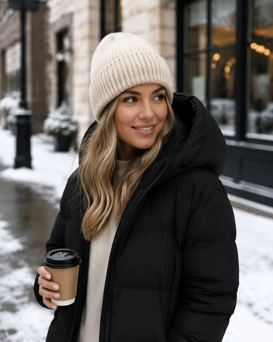 Dreamina virtual beanie subukan sa agarang halimbawa 2: Winter Streetwear Beanie Look