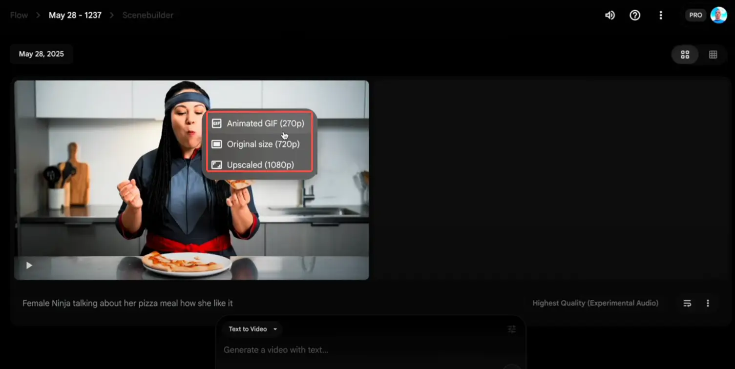 Export video