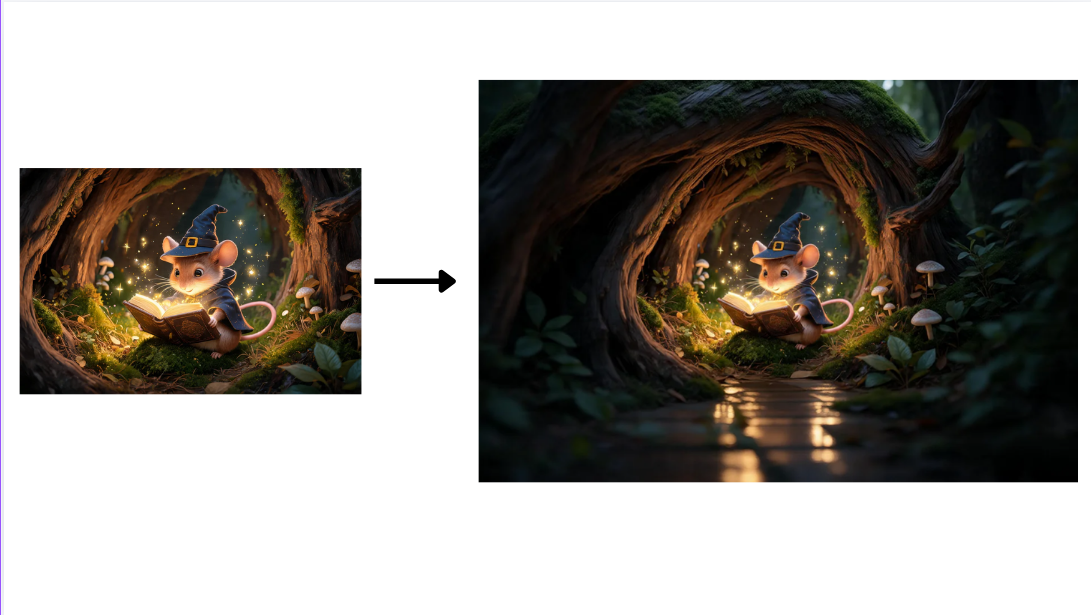 Expand feature in Dreamina