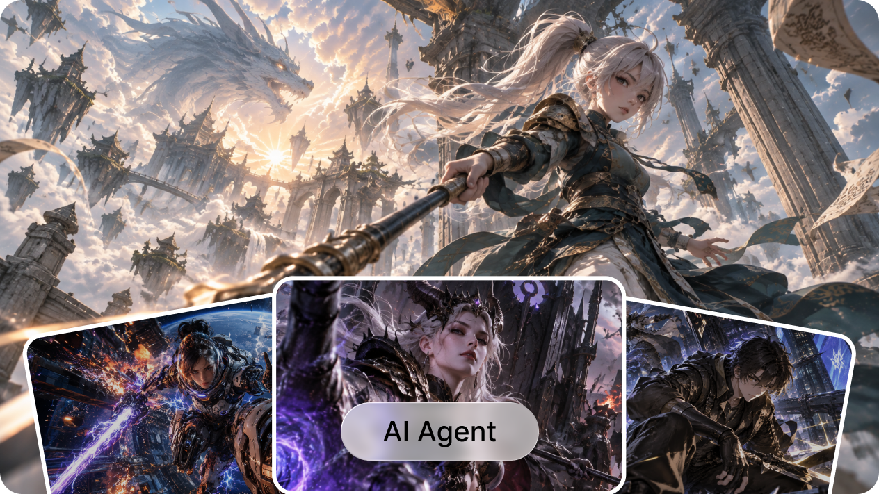 AI Agent for generating 40 anime images at once