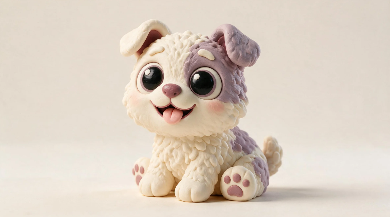 Cute clay animal