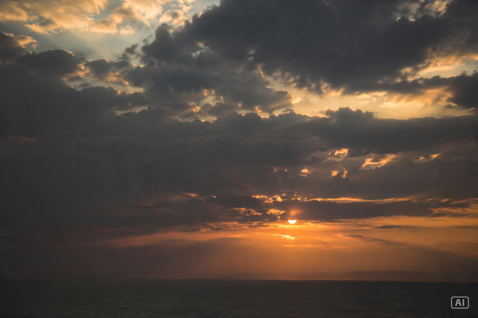 Fading sunset aesthetic image generated by Pippit