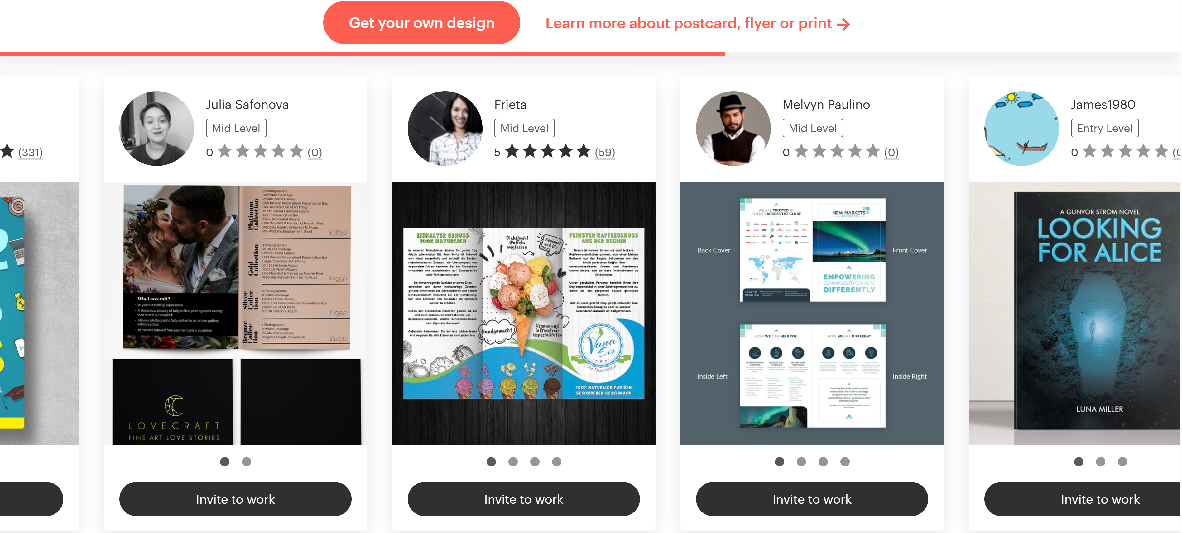 99Designs Homepage