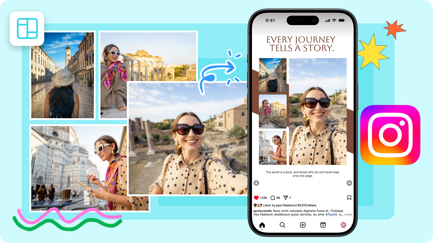 インスタ ストーリー 複数 写真