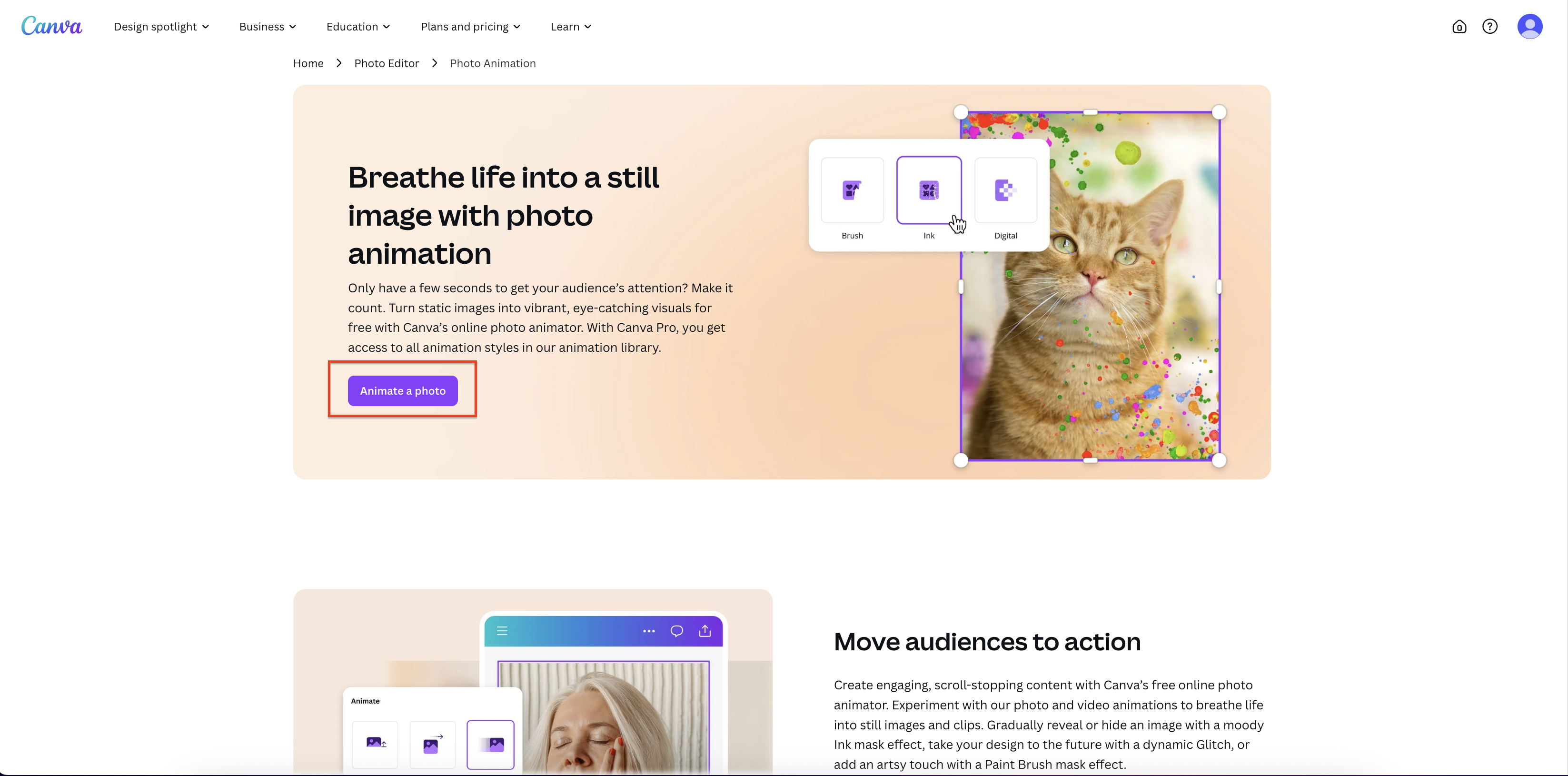 Upload image for animation