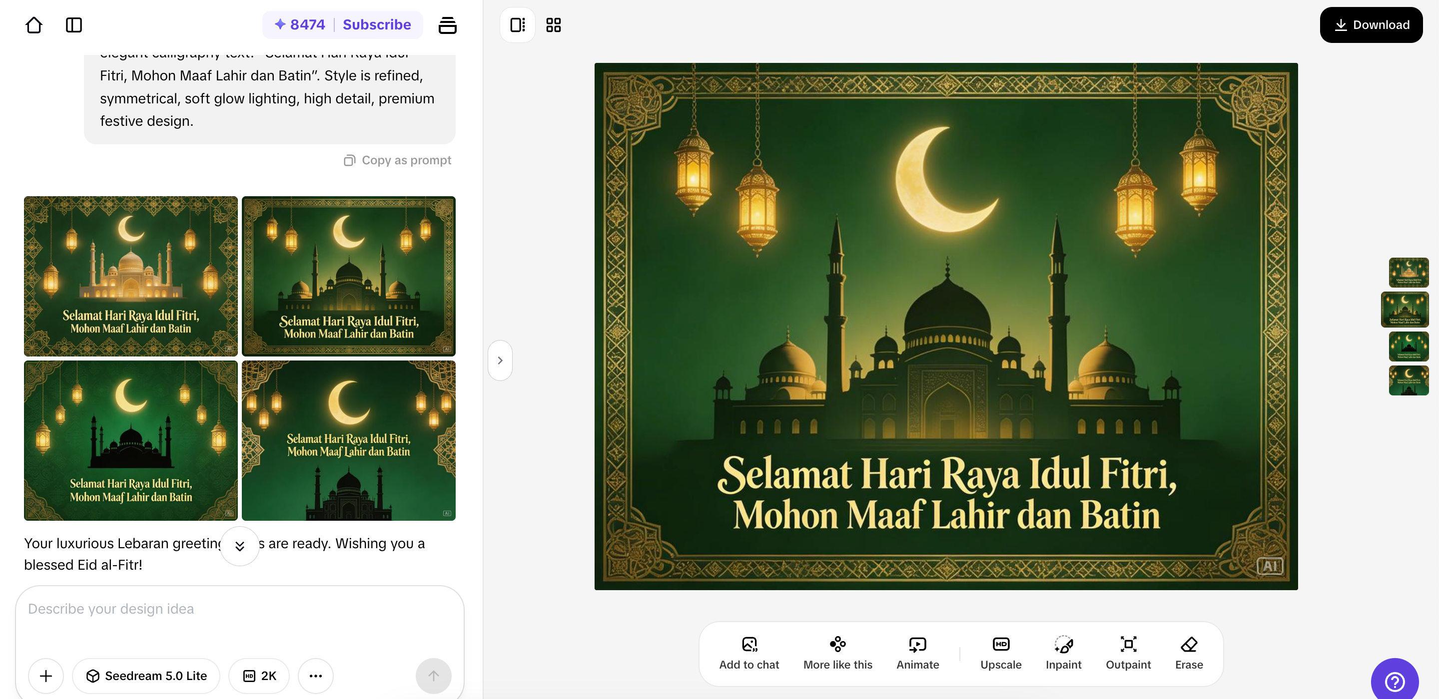 Download Lebaran special cards