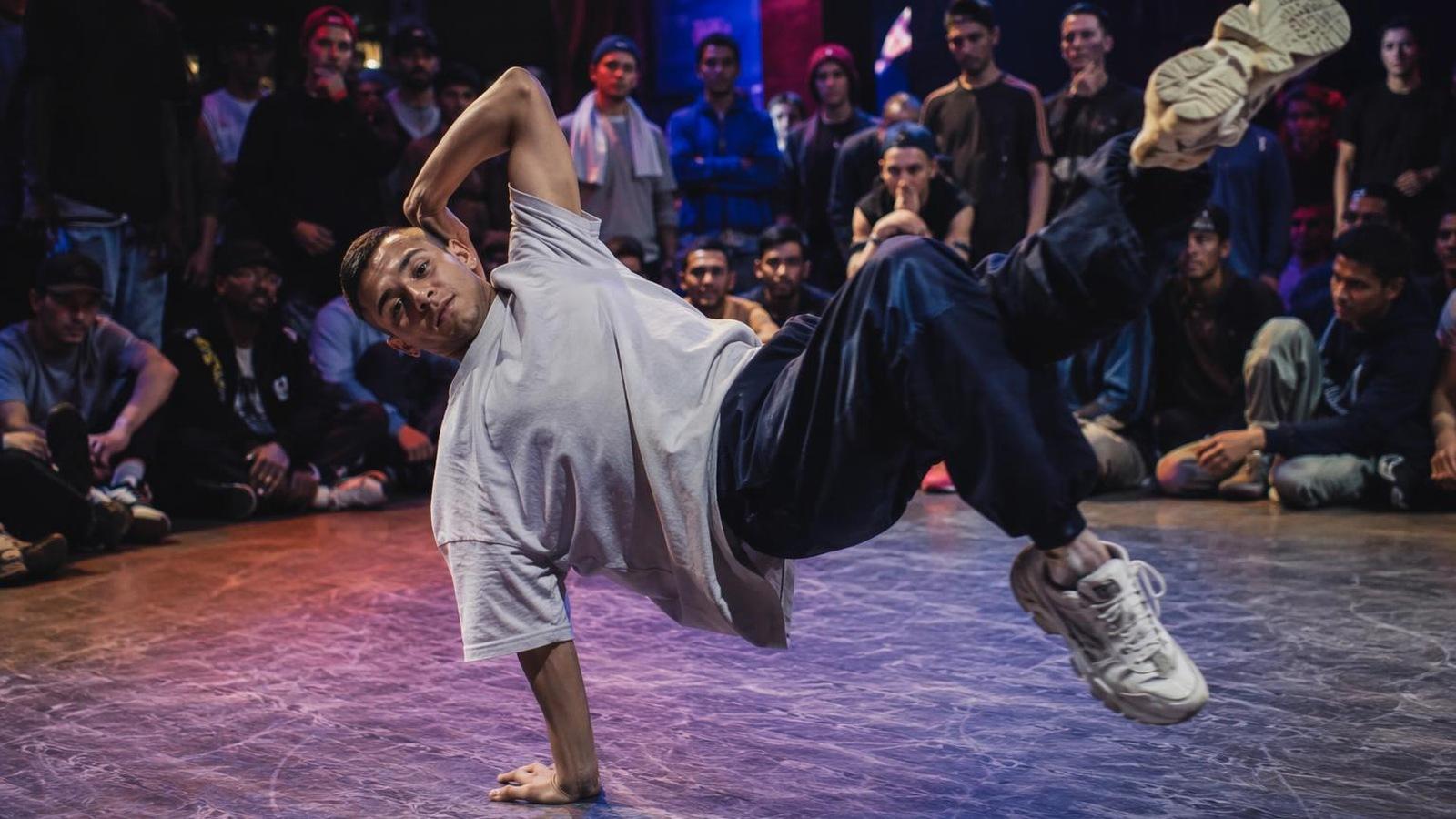AI breakdance video generator template distinct real photo