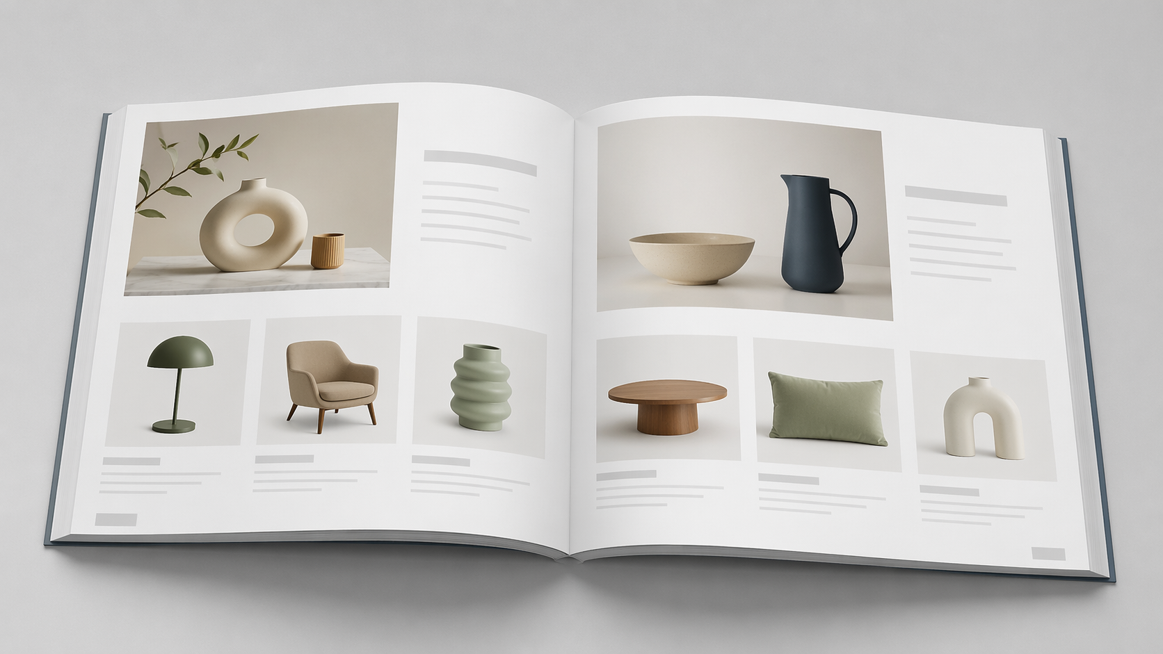 Dreamina brochure mockup prompt example 6: Product Catalog Mockup