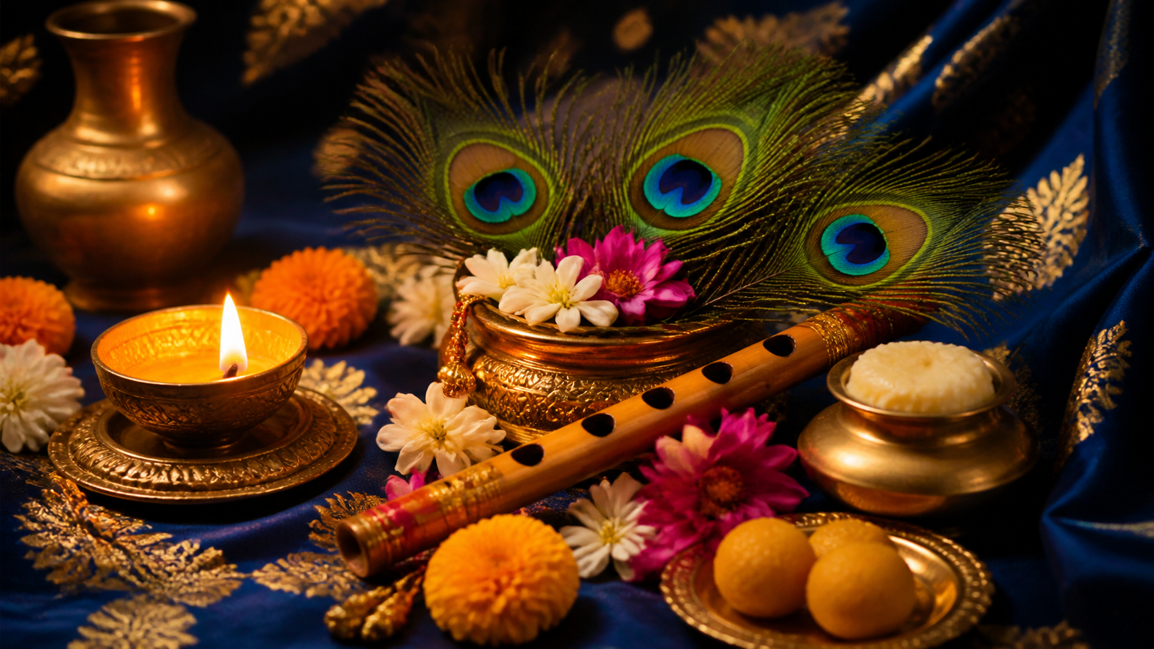 Krishna Janmashtami AI照片編輯提示英雄形象