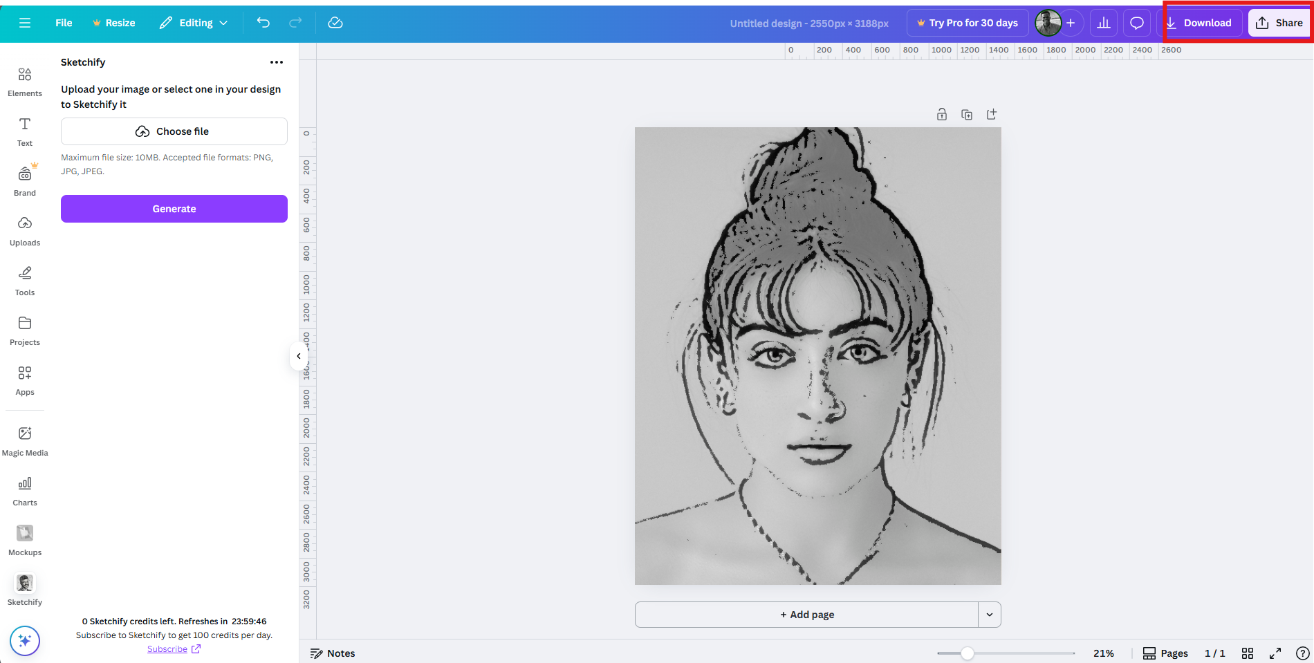 Turn photo into painting online free