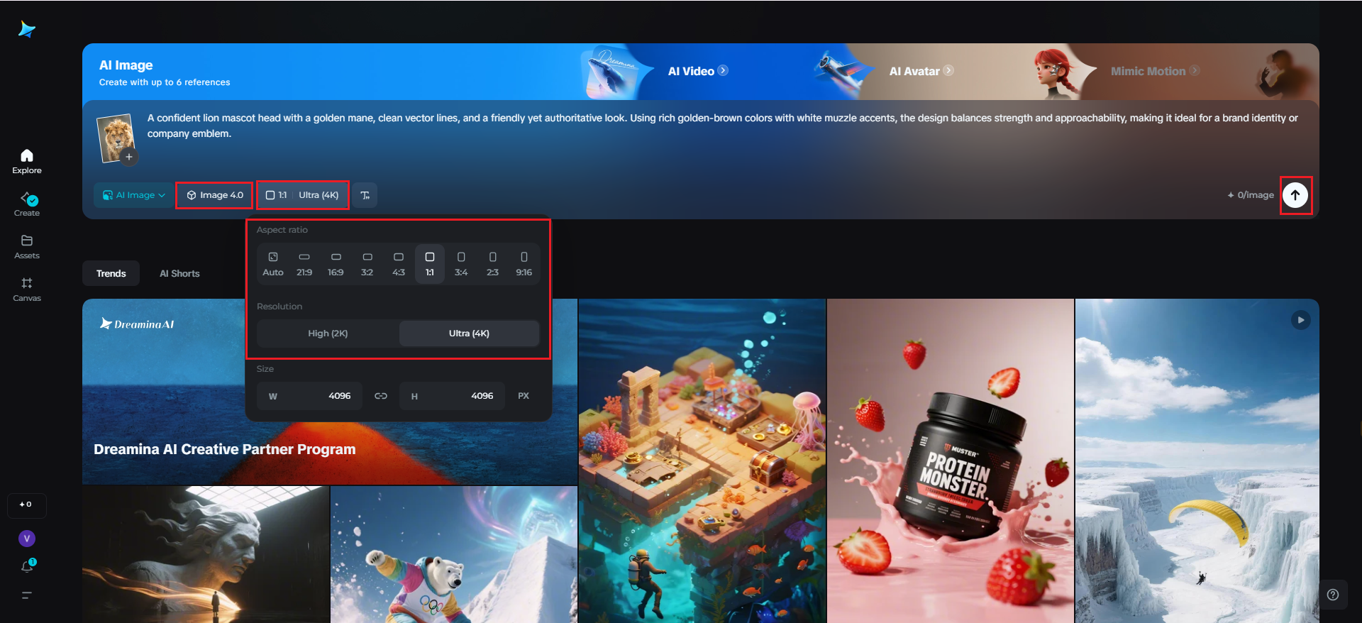 Genera con Seedream 4.0