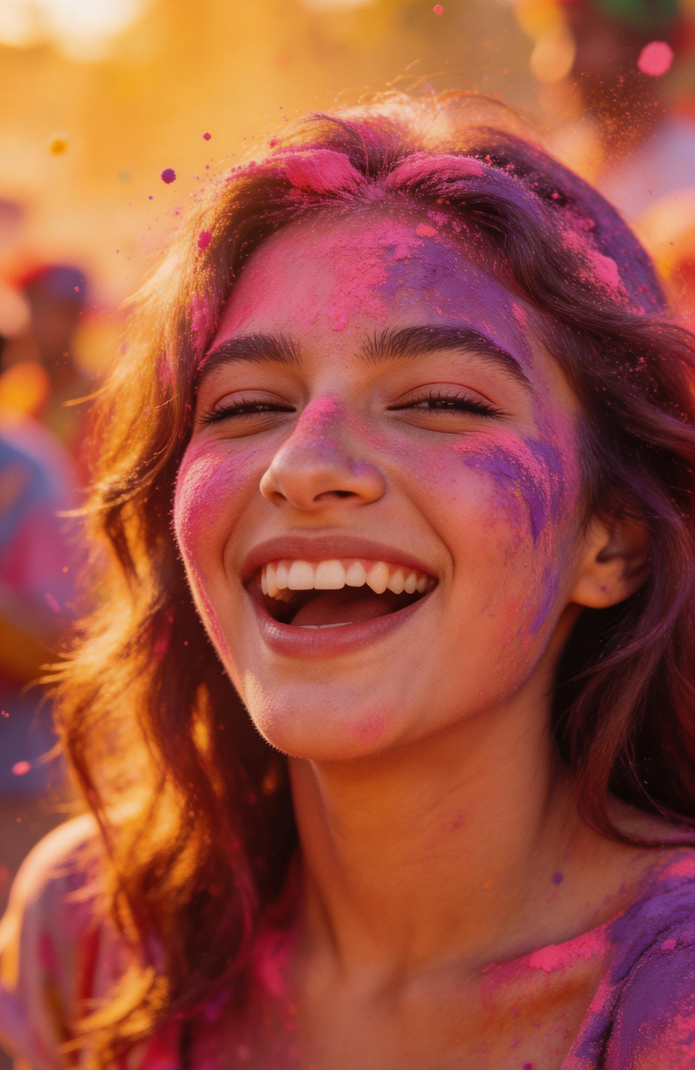 imej latar belakang trend holi