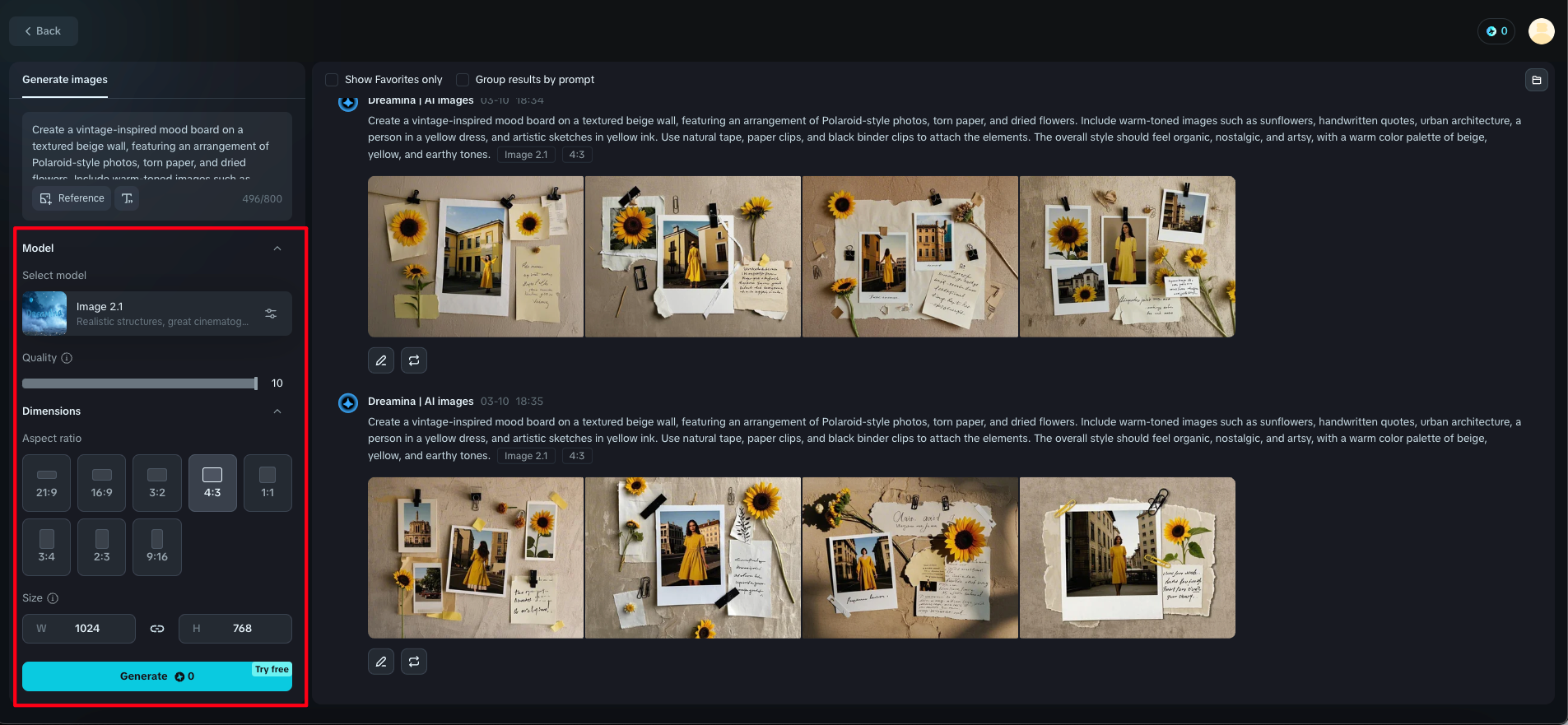 AI Moodboard Hersteller kostenlos