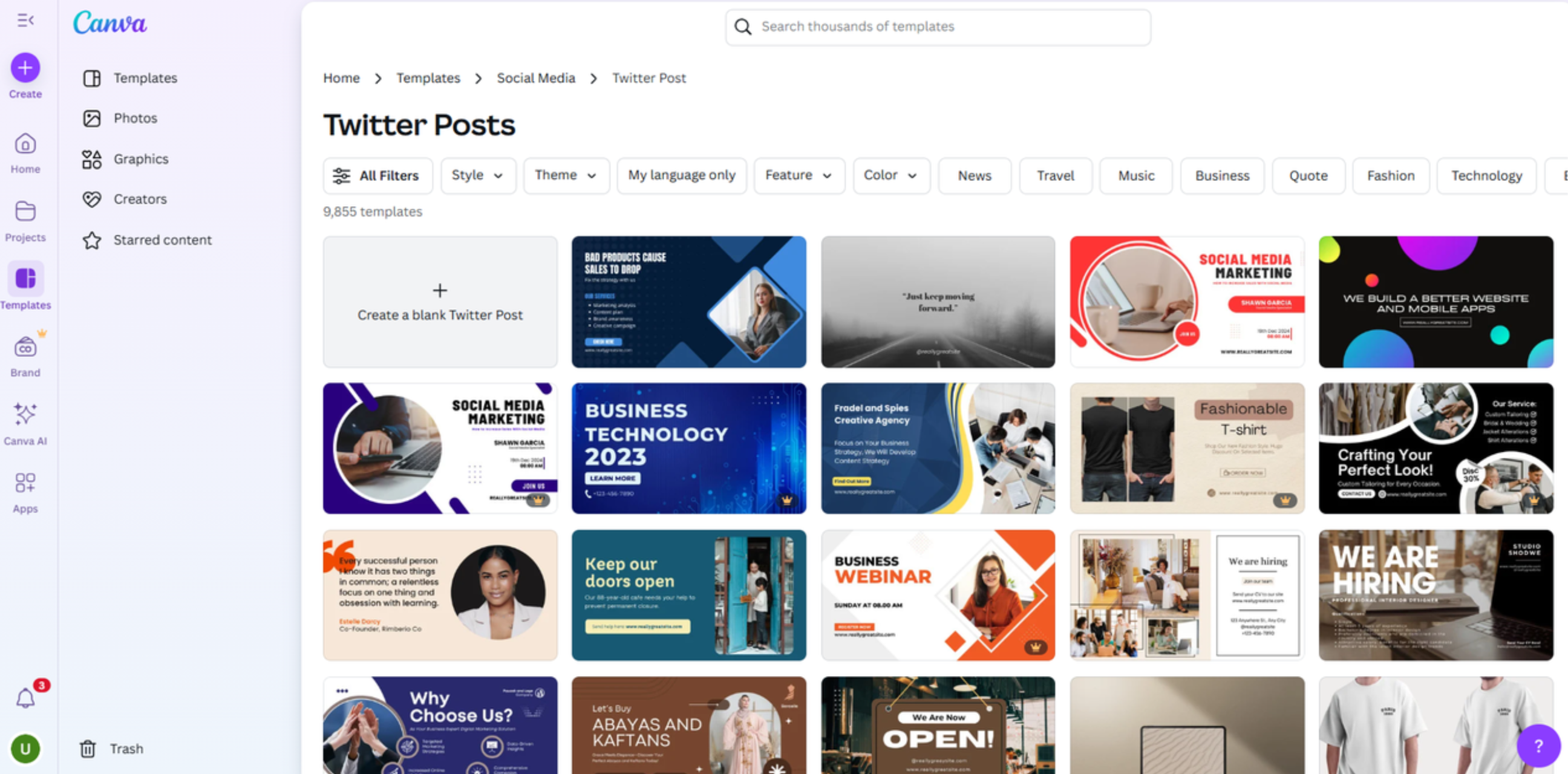 Editable Twitter Template 996x1562