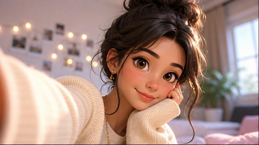 Prompt Seen Cartoon Girl example 1