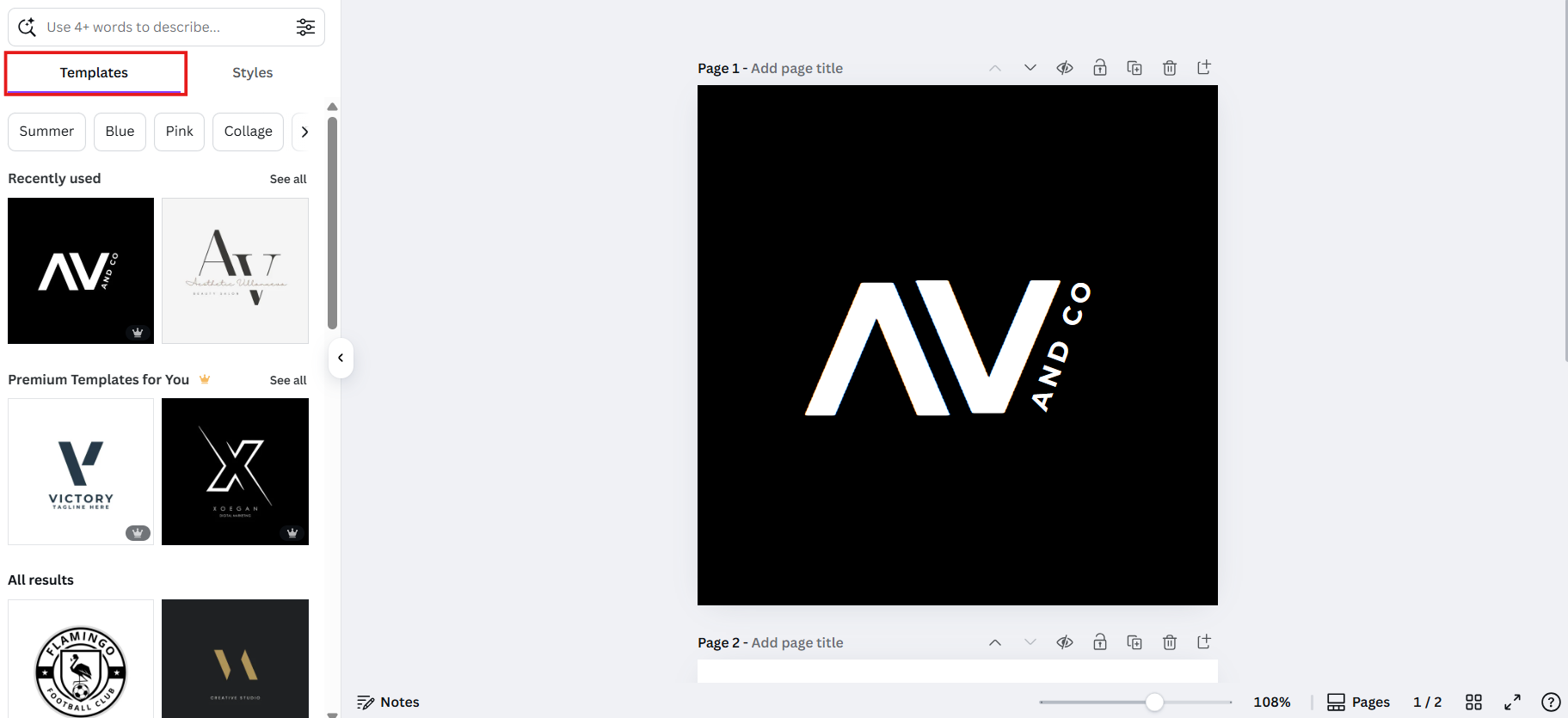 ปรับแต่งโลโก้พระปรมาภิไธยย่อที่ทันสมัยด้วย Canva