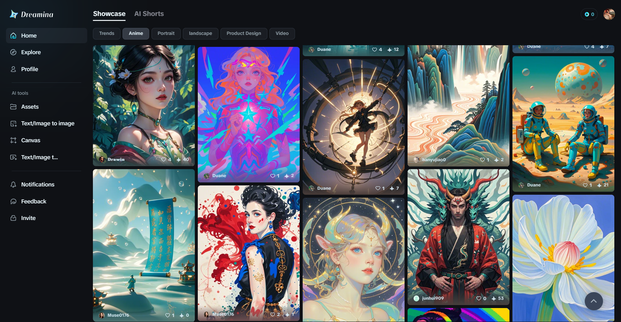 Dreamina AI text-to-image generator