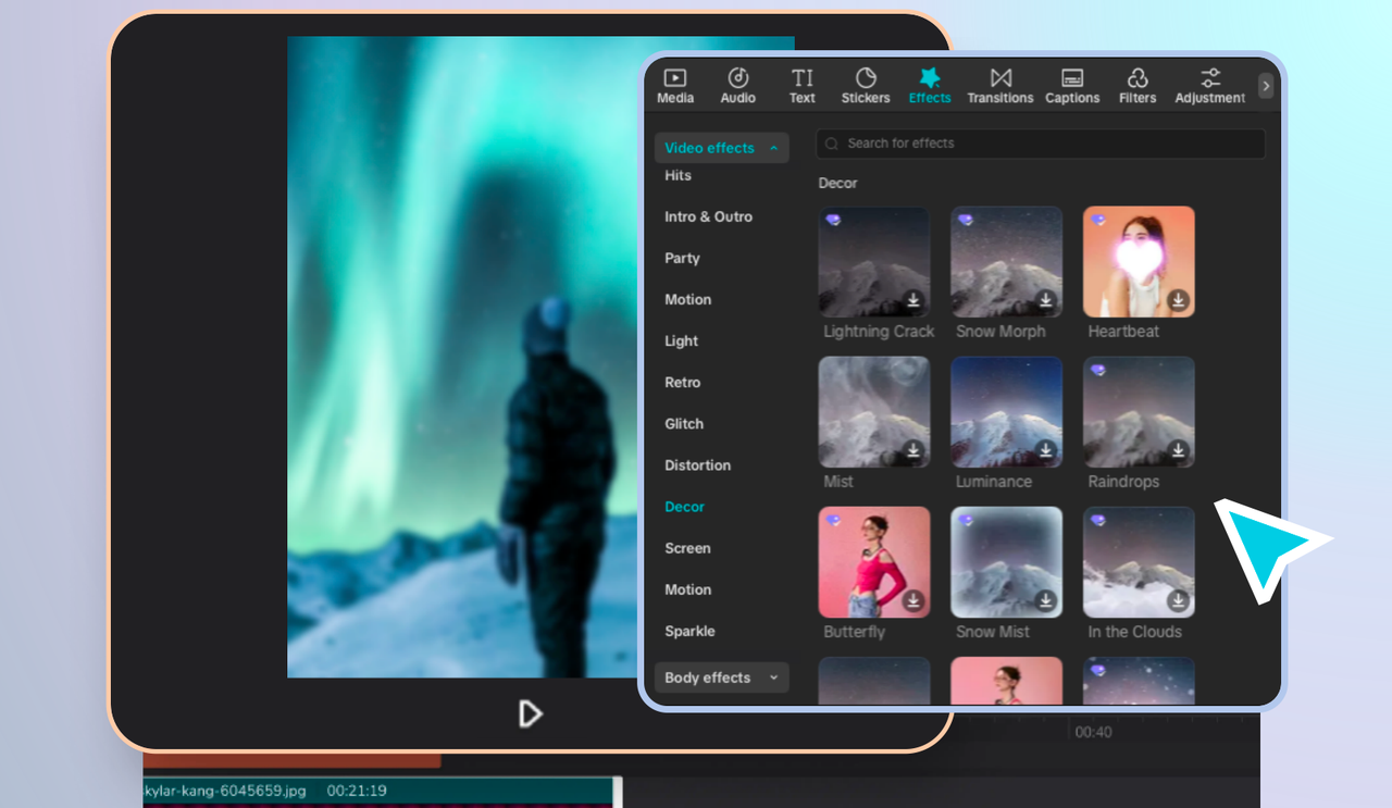 Edit your footage