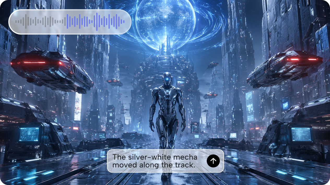 Generate sci-fi videos that sync to your own audio