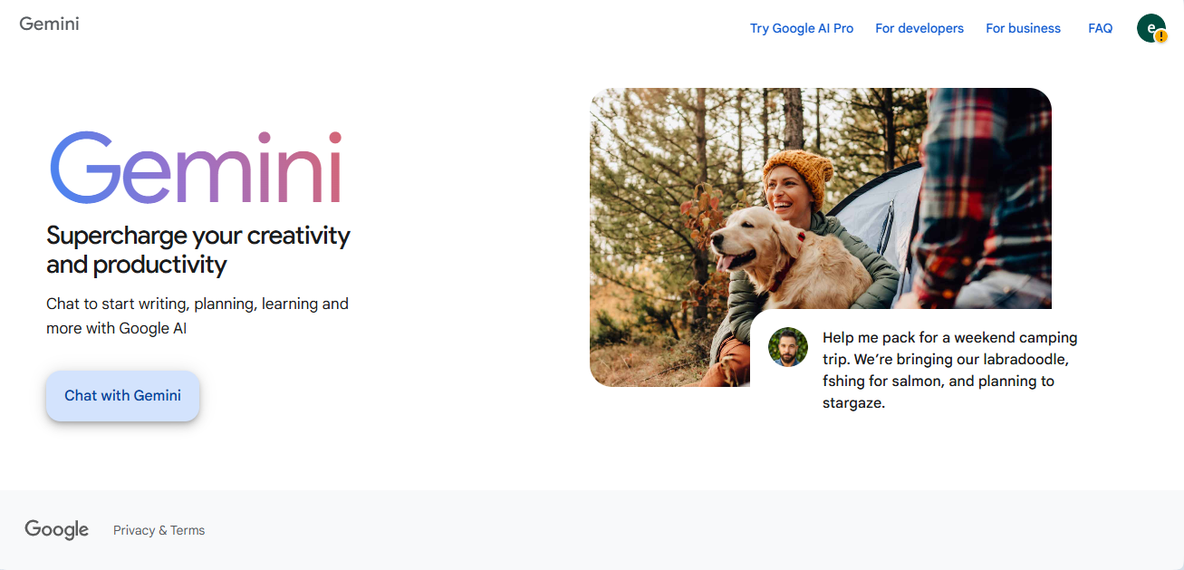 Google Gemini tartalomkészítéshez