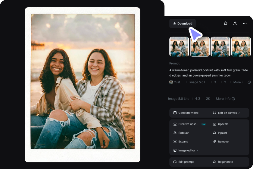  Rafinează și descarcă fotografia Polaroid