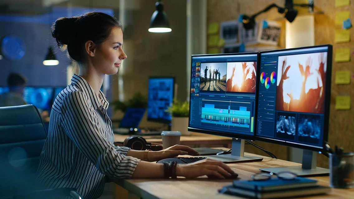 Post-production editing in social media video marketing