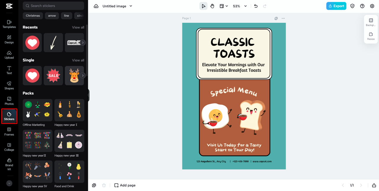 stickers and icons