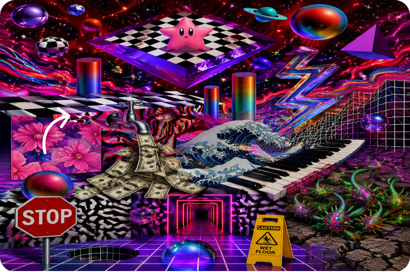 Explore endless retro-futuristic ideas