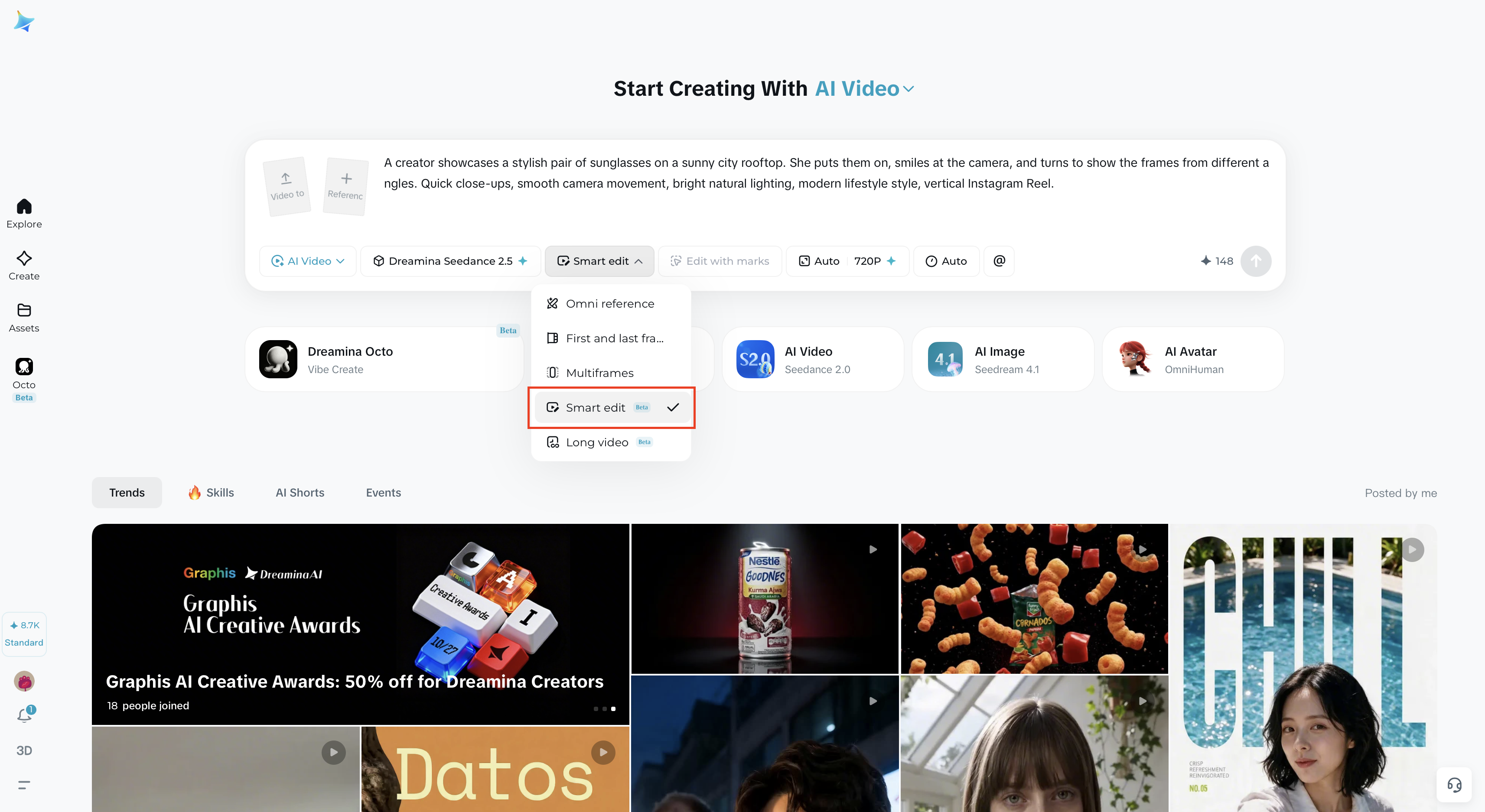 Precise video editing