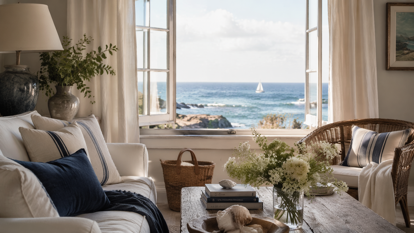 Dreamina coastal grandmother aesthetic hero image