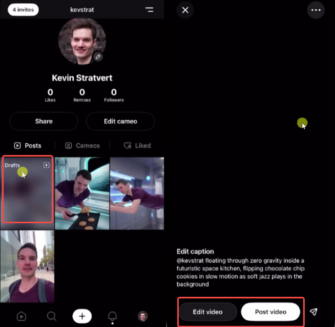 Son yapay zeka videonuzu düzenleyin ve paylaşın