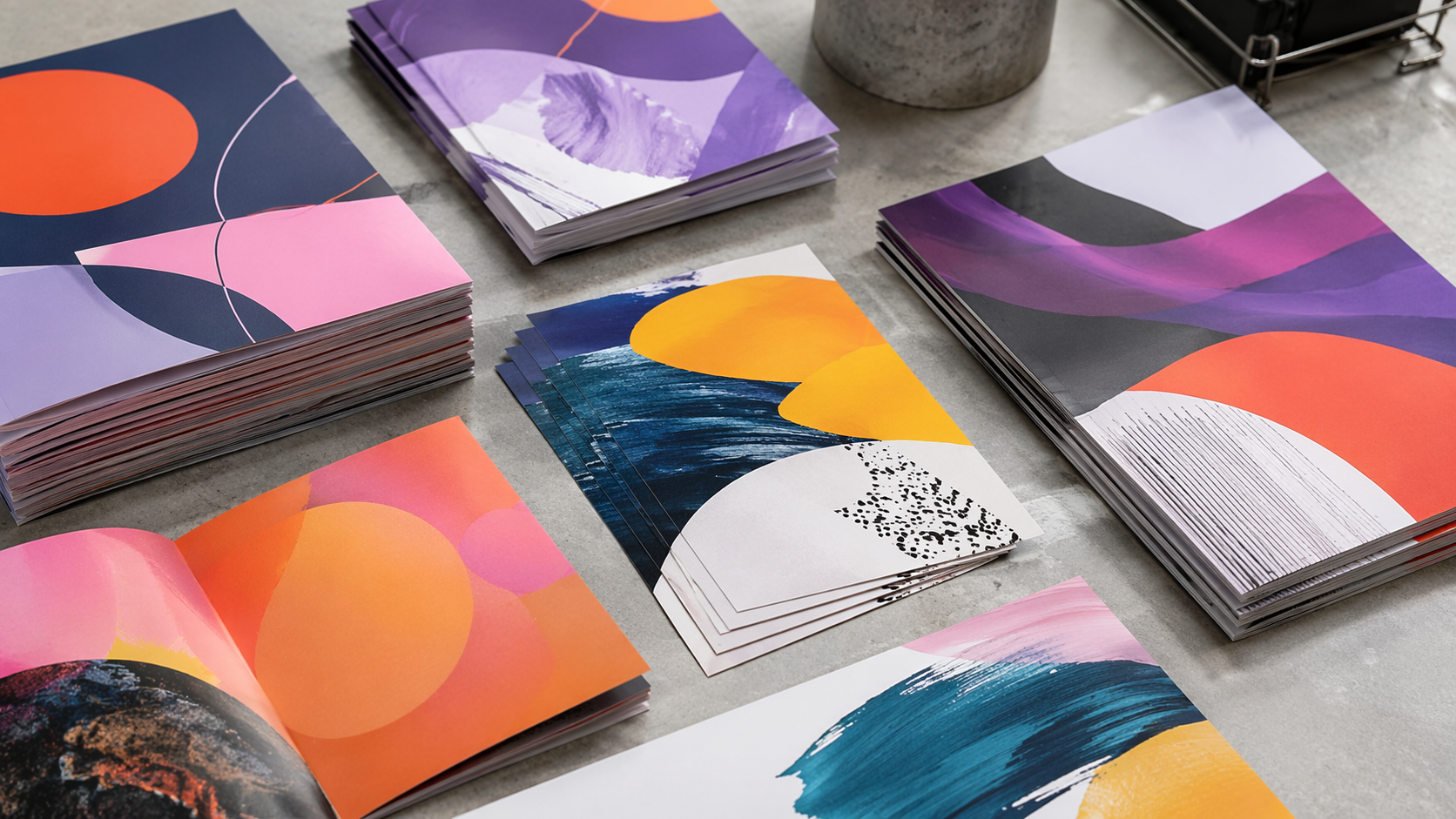 Dreamina brochure mockup prompt example 4: Creative Agency Print Layout