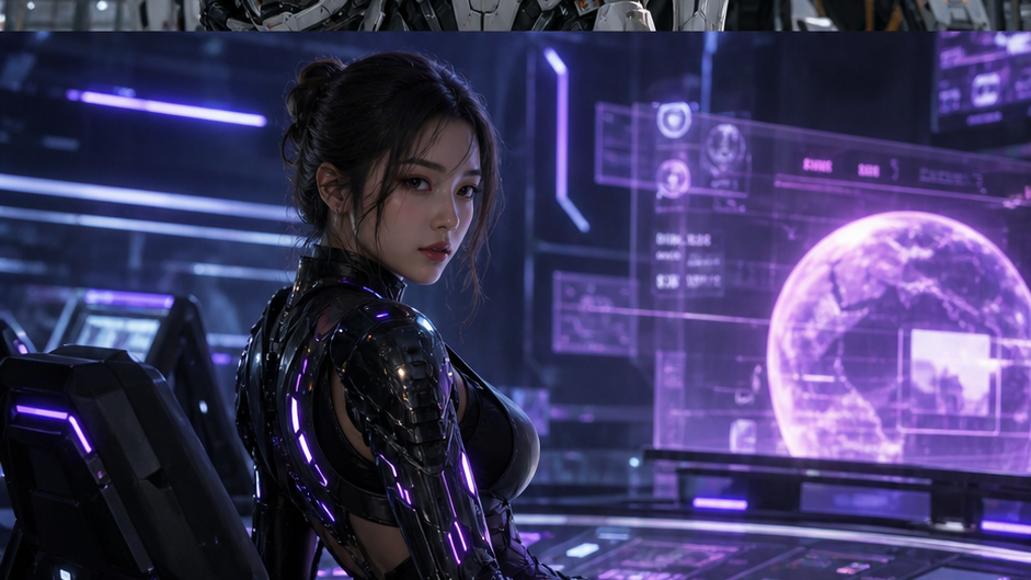 AI Mecha Girl Generator prompt 2 originale 16: 9 visivo
