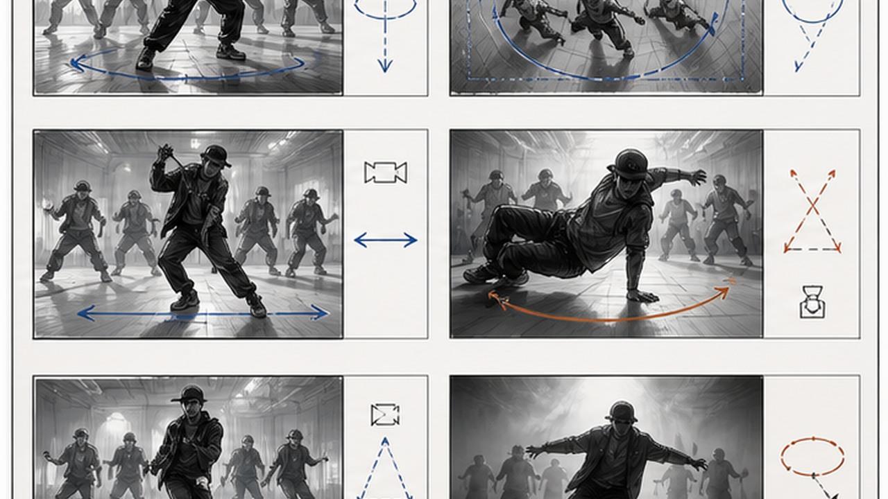 Müzik Videosu Storyboard Maker istemi sonucu 3