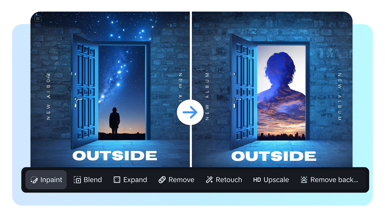 Ajustează coperțile de album cu instrumente de personalizare