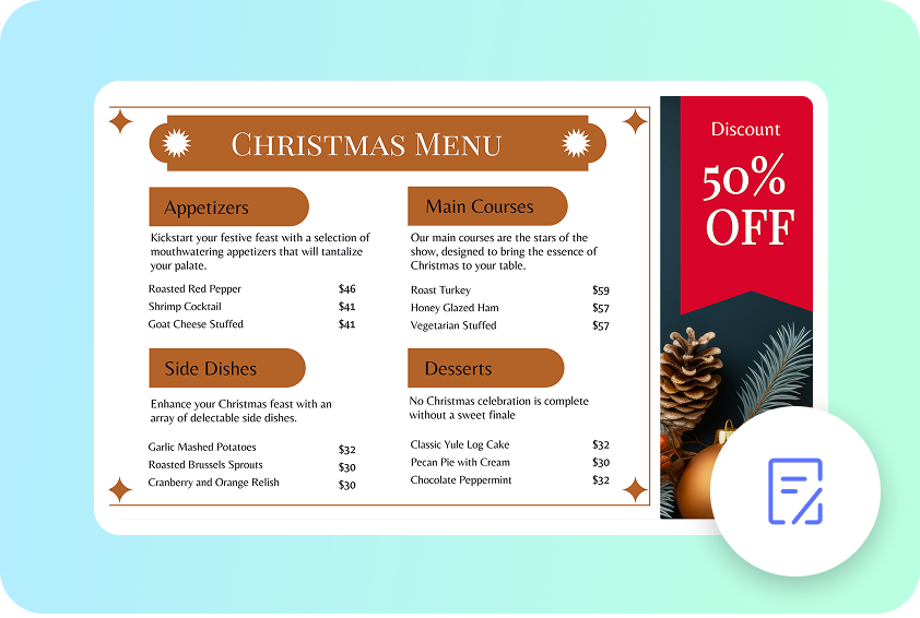 Kemas kini item menu