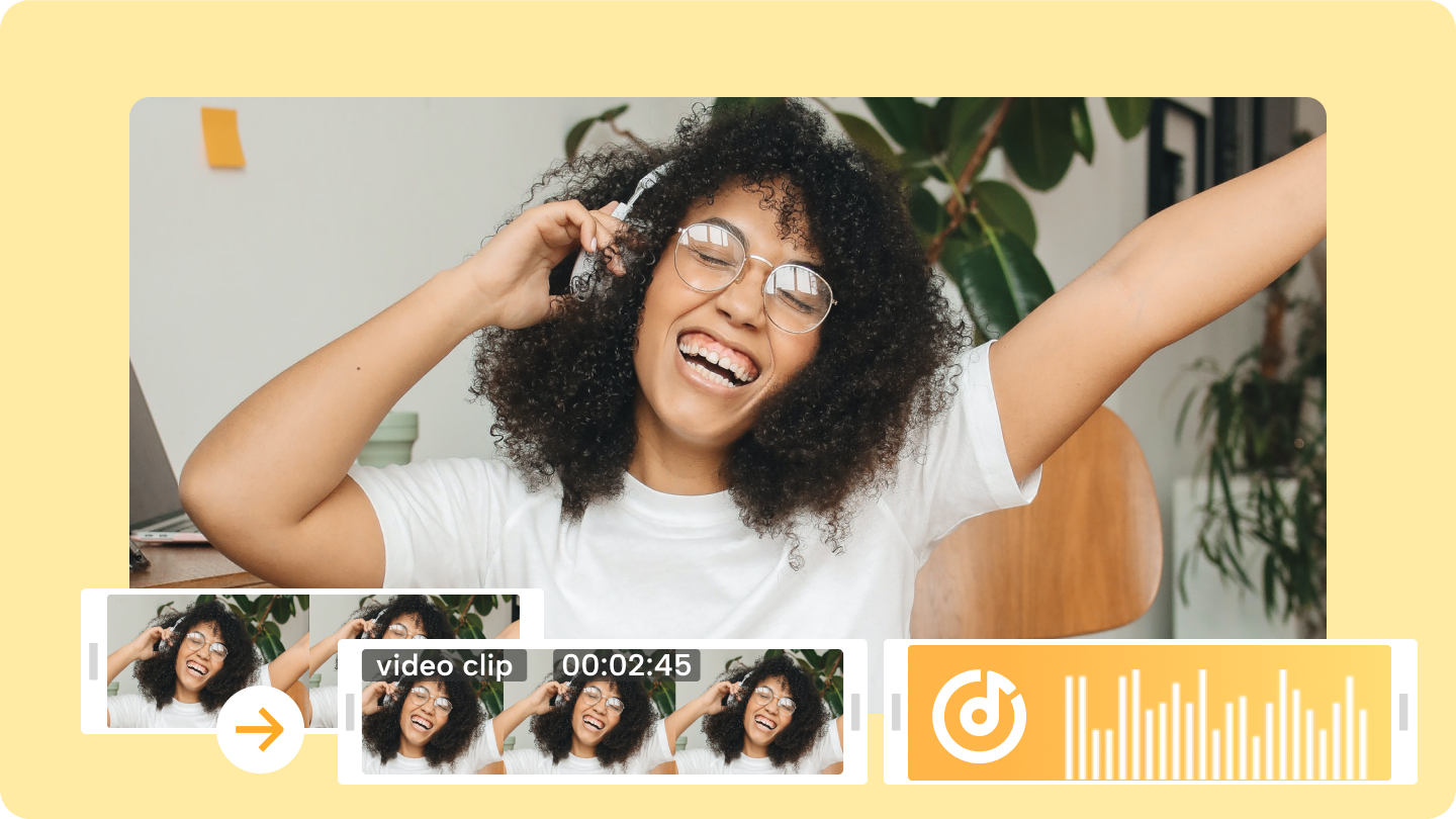 Editarea creativă a anunțurilor UGC în CapCut cu vizualizare a formelor de undă audio.