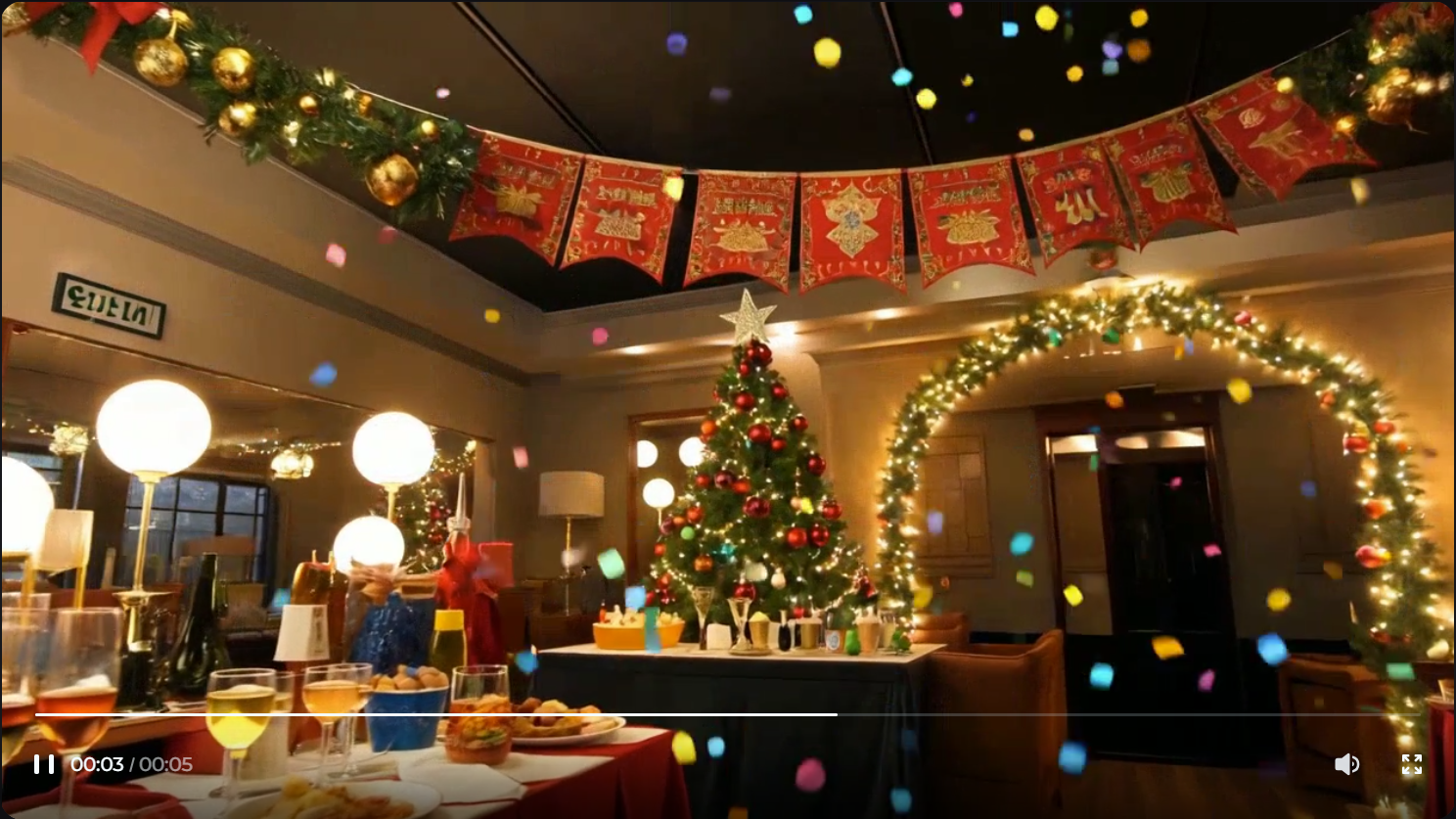 Video ng imbitasyon sa Christmas party