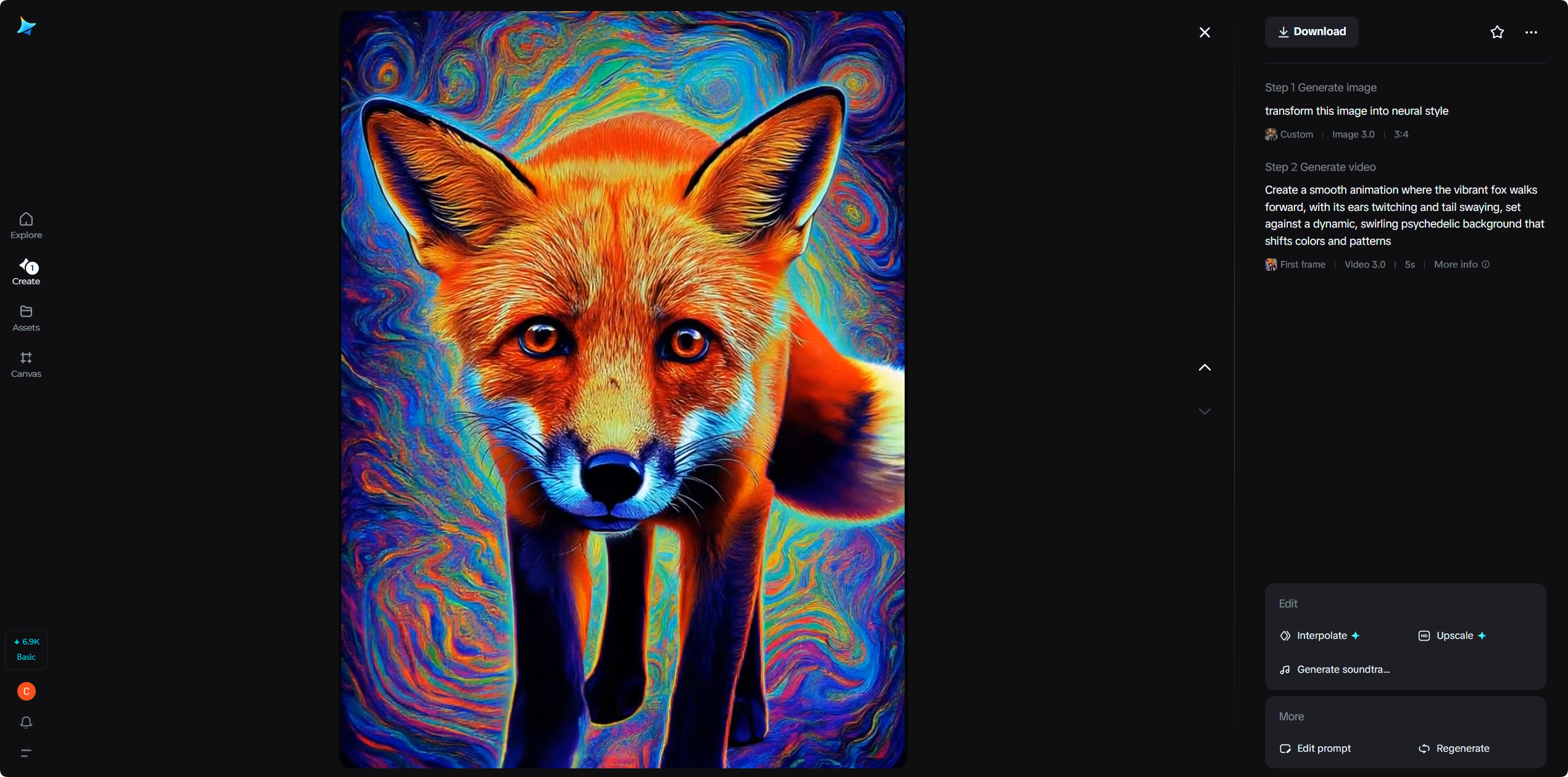 Videos im Stil psychedelischer Pop-Art
