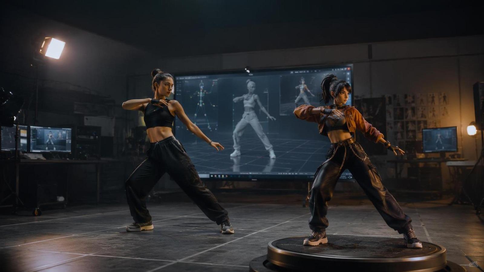 game character dance generator AI template cover