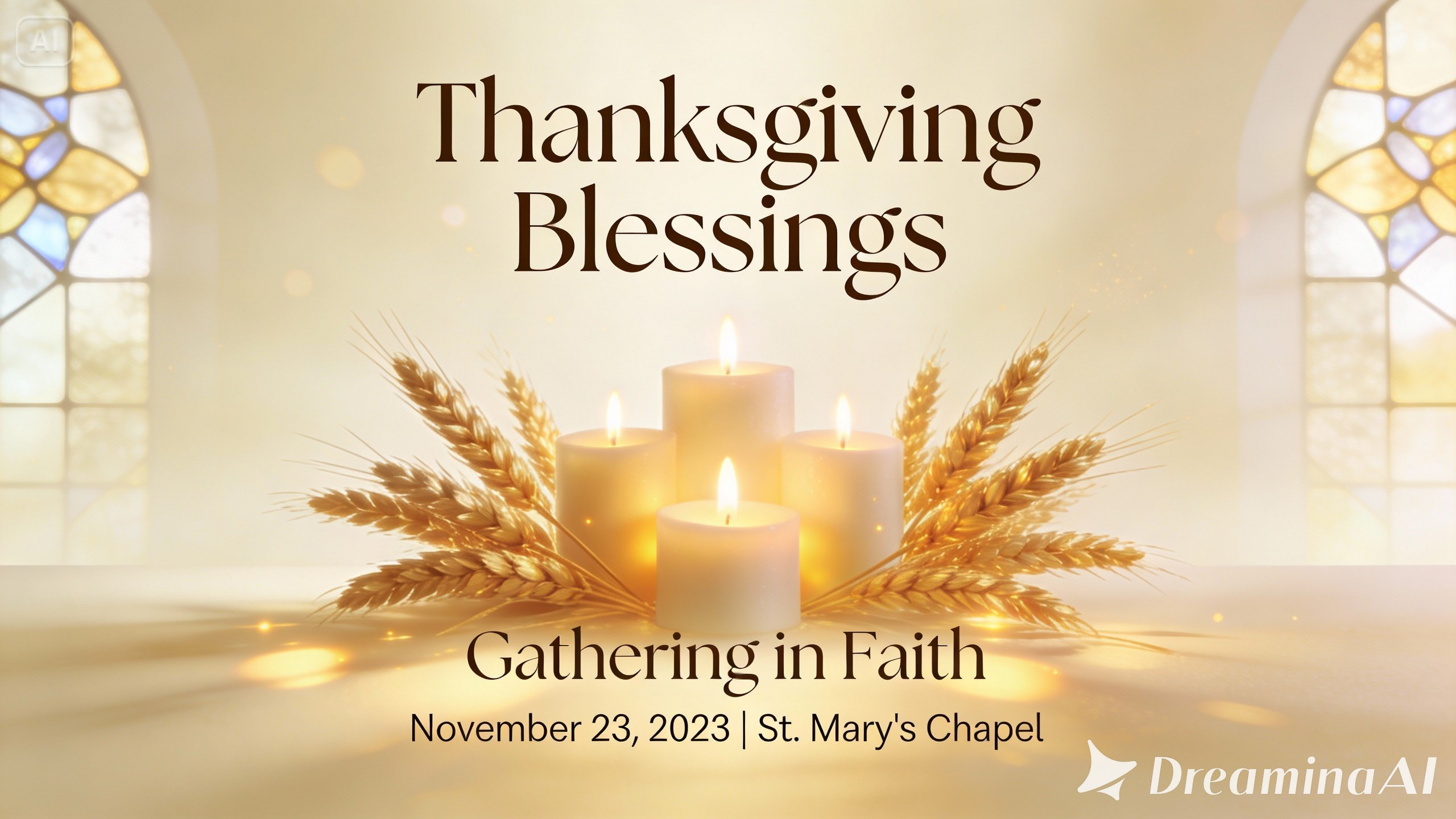 Kirche Thanksgiving Poster Design