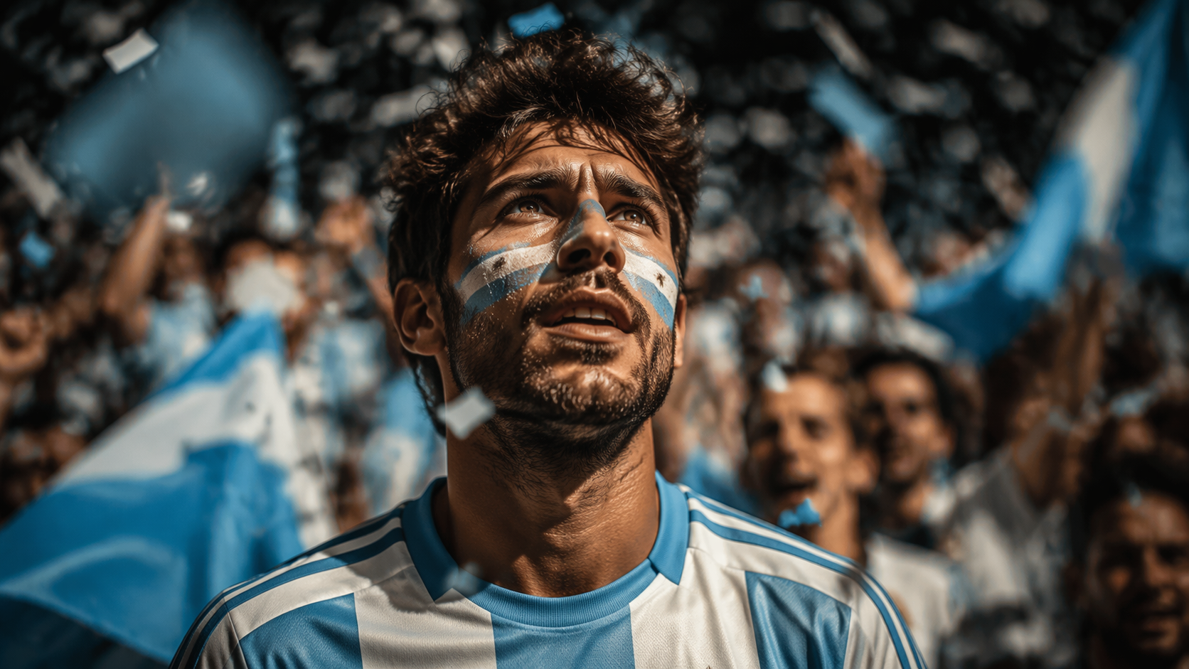 Dreamina argentina ai photo prompt prompt example 6: Match-Night Social Cover