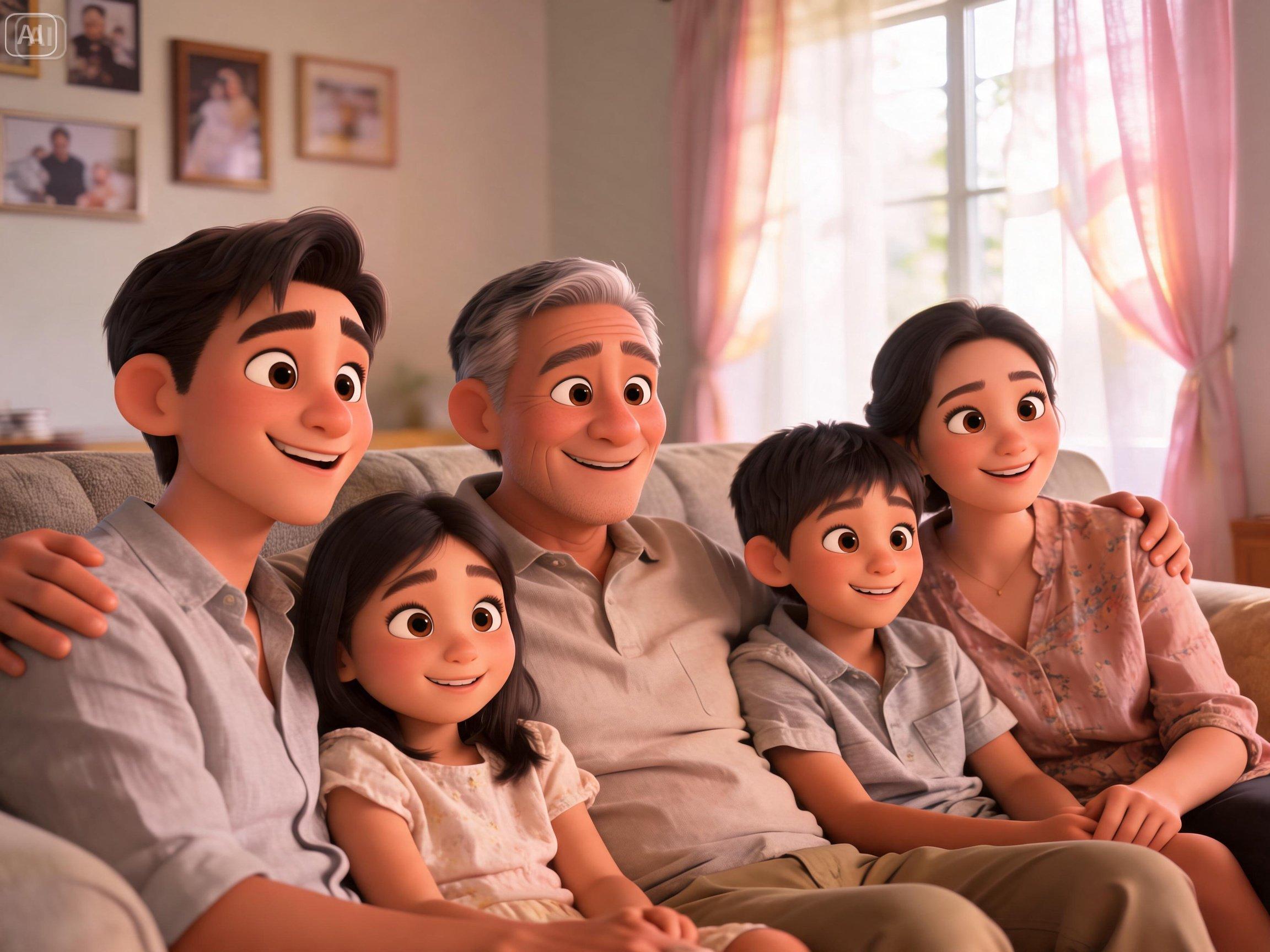 Prompt pentru un portret de desene animate Pixar 3D
