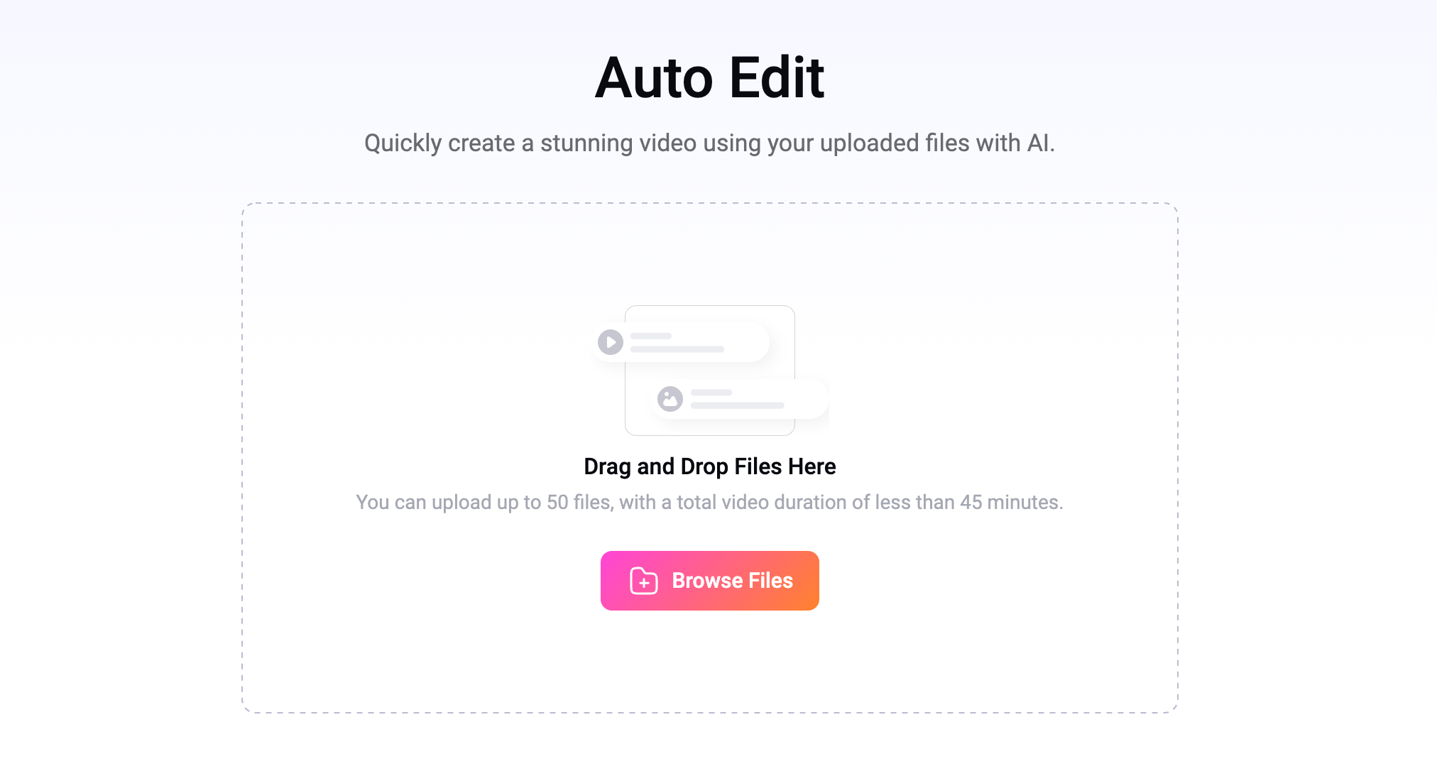 FlexClip Auto Edit