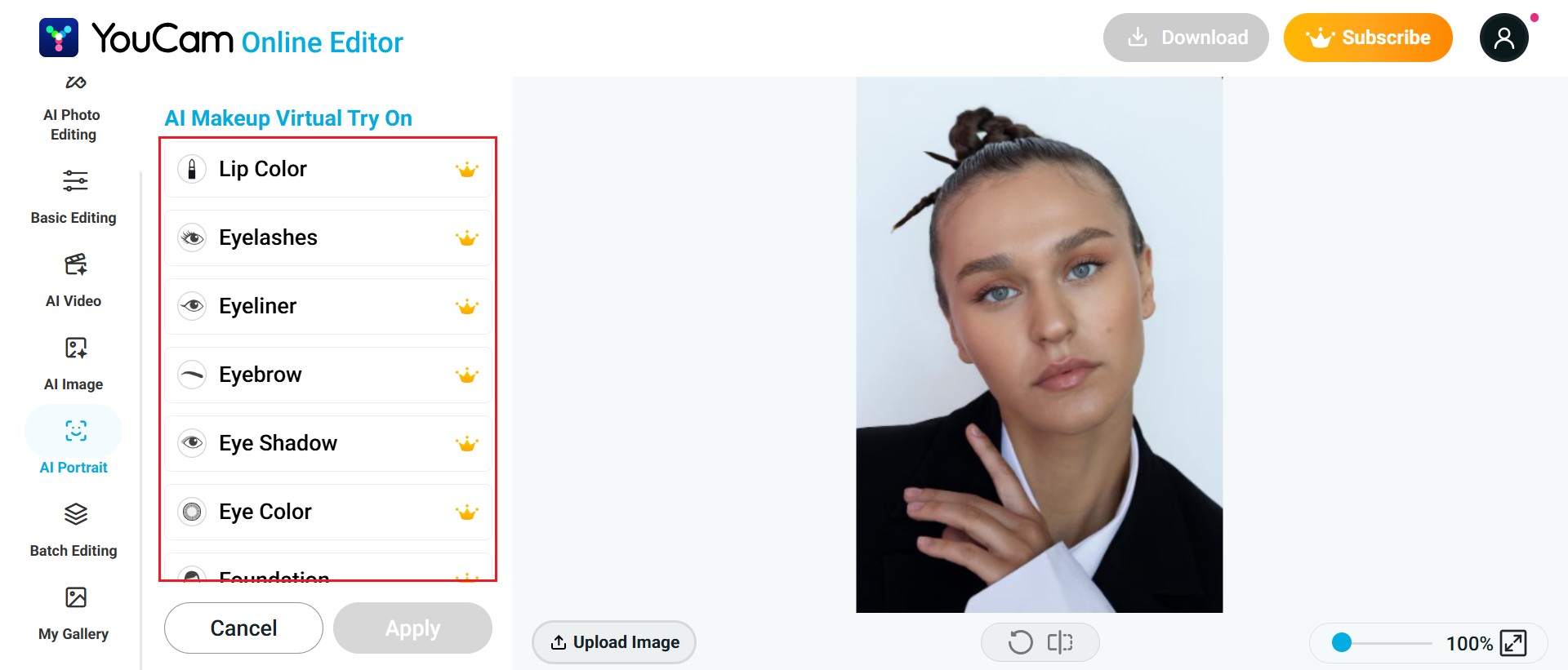 Aplicar efectos de maquillaje
