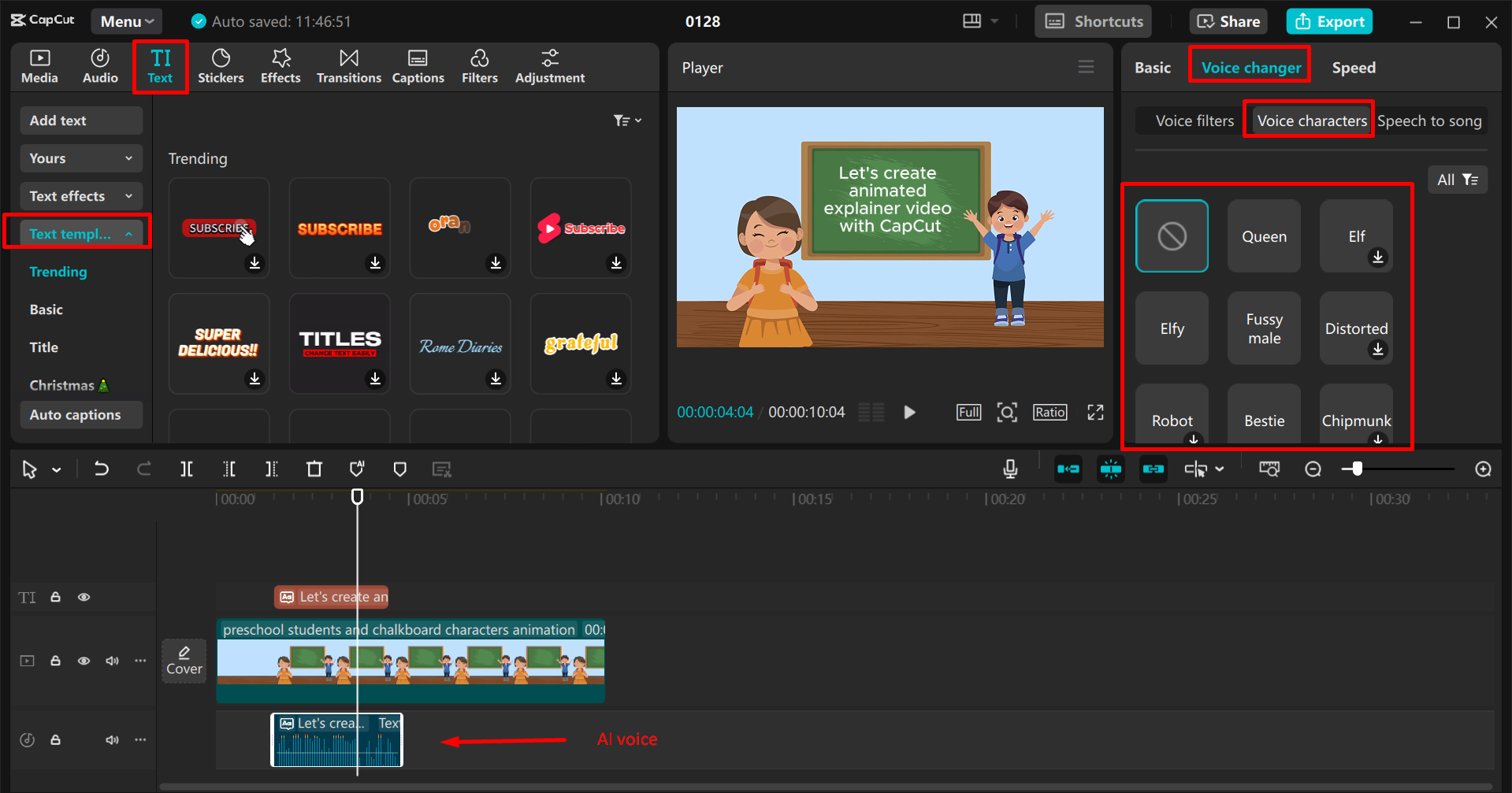 CapCut masaüstü video düzenleyicisinde animasyon açıklayıcı videoları yapmak