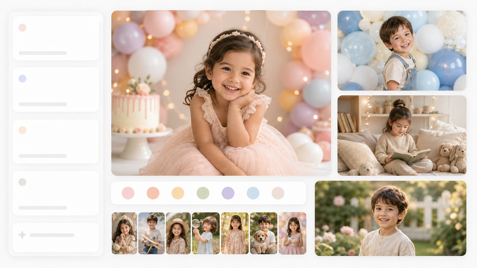 Kids photoshoot AI prompt examples by Dreamina